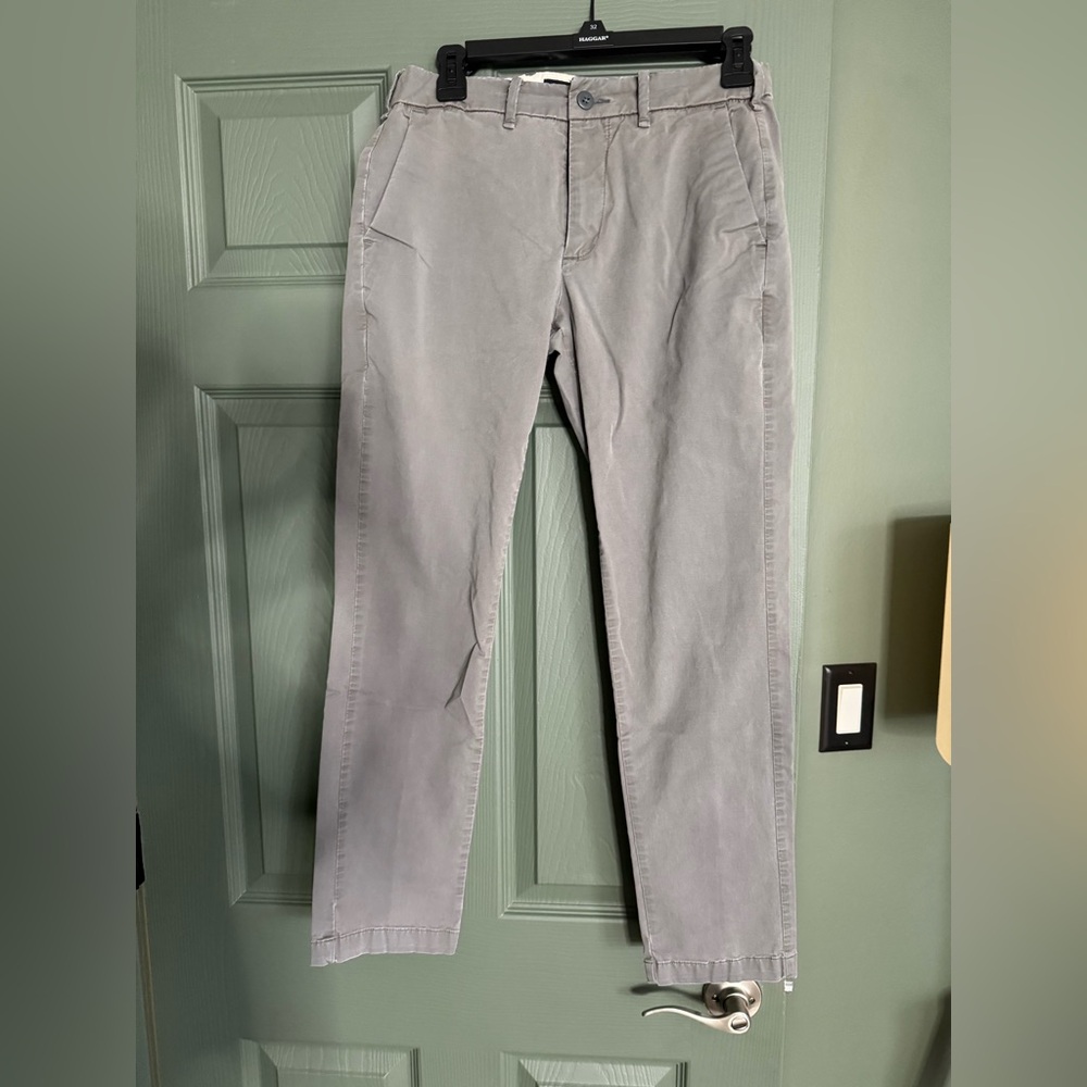 Abercrombie & Fitch Light Gray Chinos